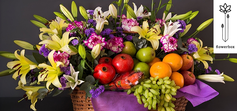 Luxury bouquet delivery by Flowerbox with stylish premium wrapping