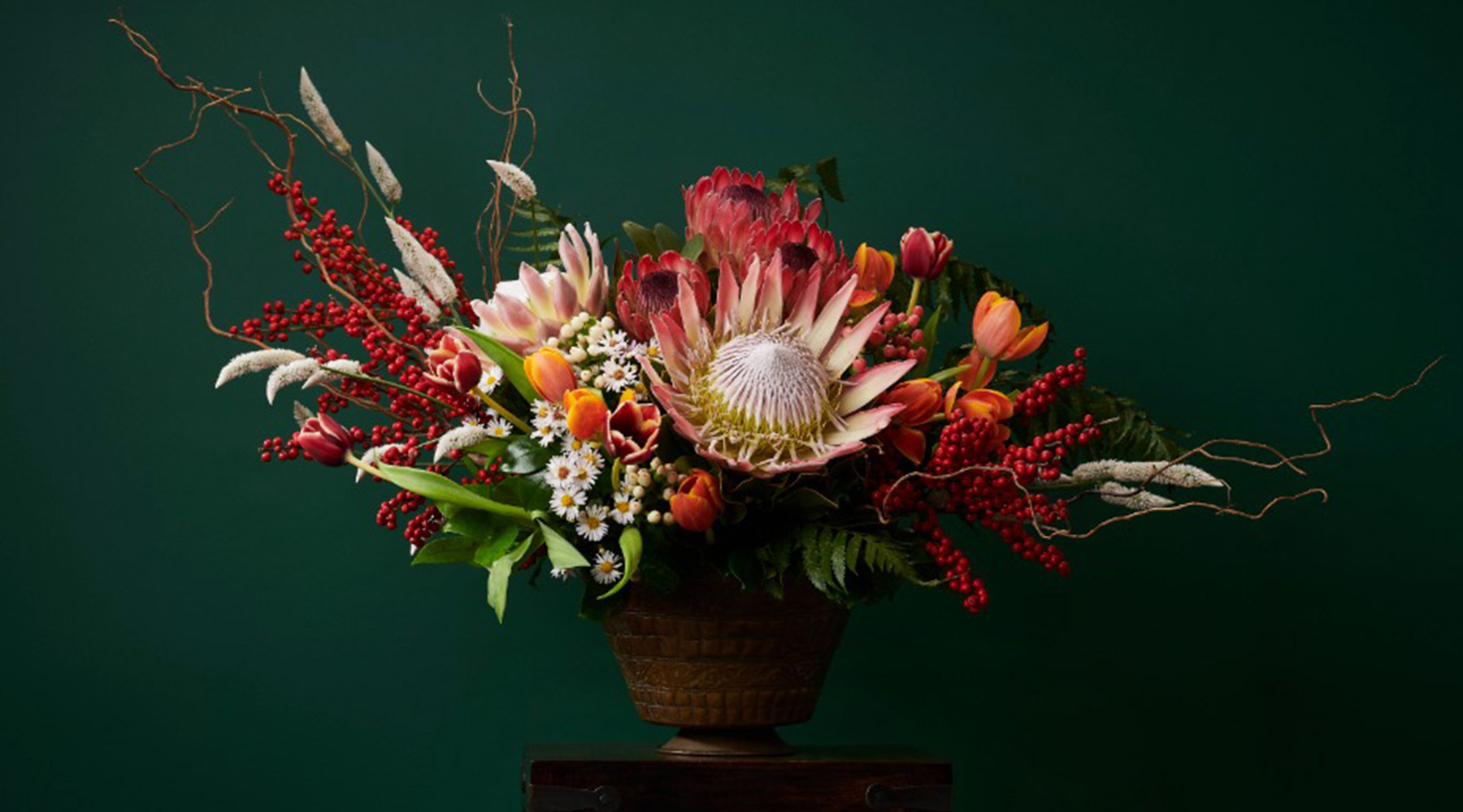 The Flower Box Choice featuring premium curated fresh flowers