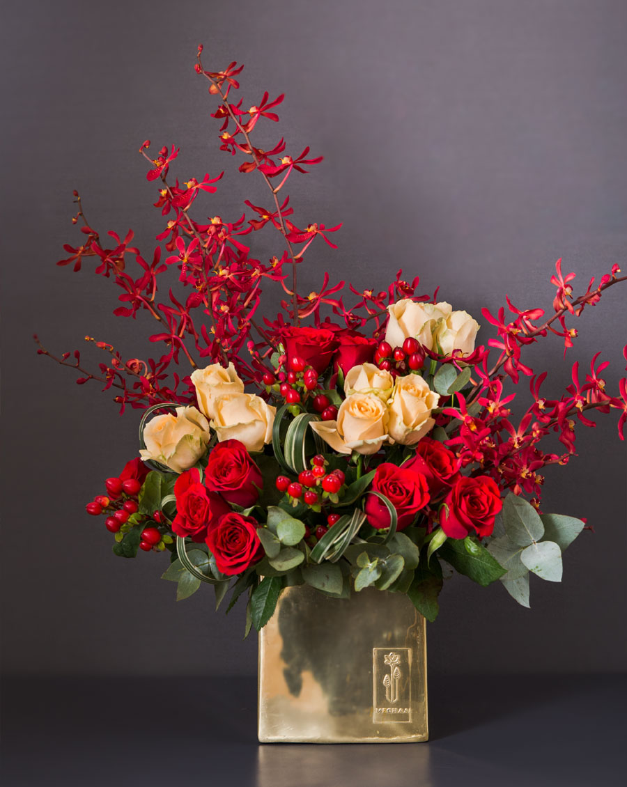 Fresh floral arrangement by the nearest florist offering luxury bouquets