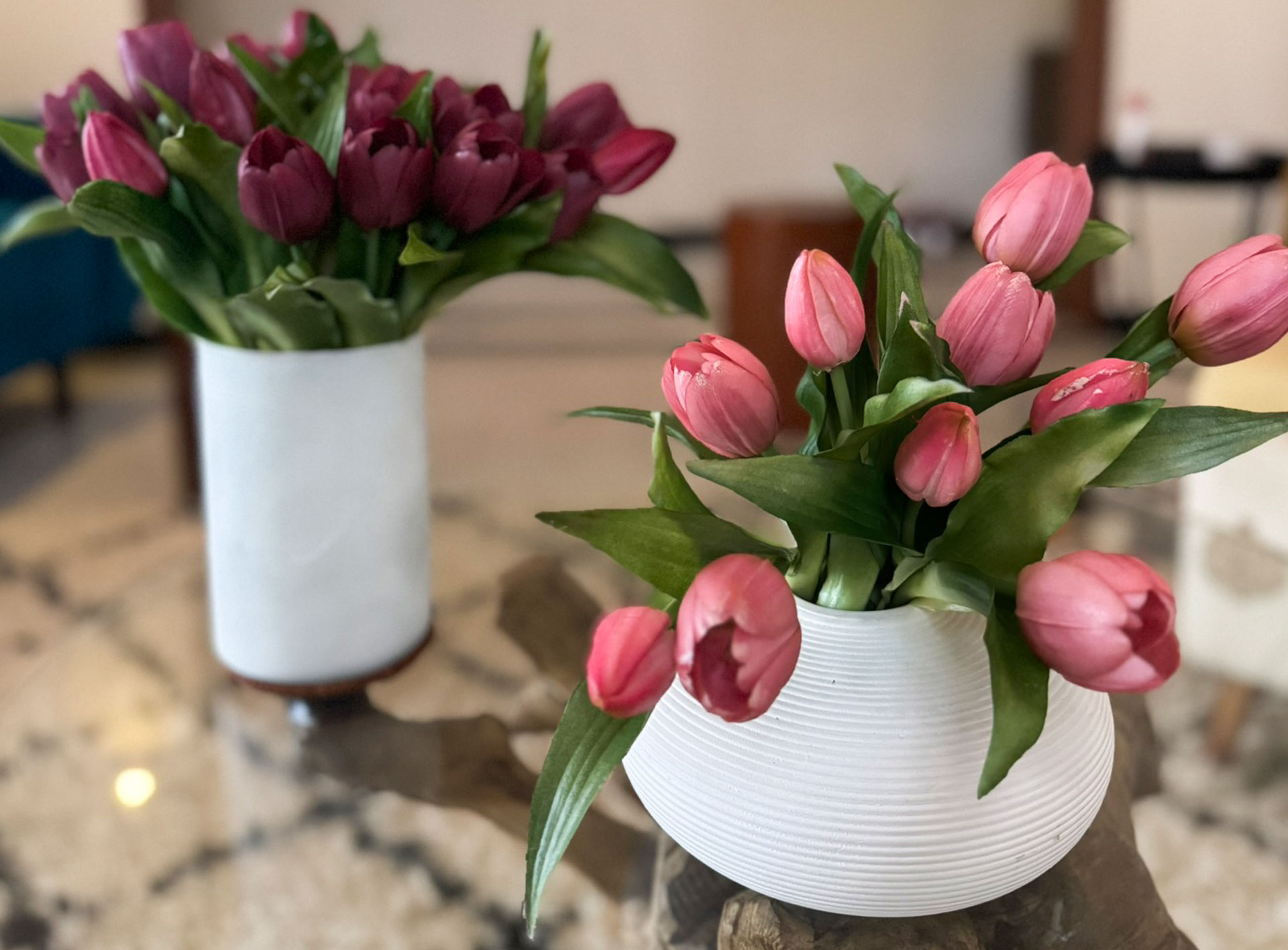 Vibrant tropical bouquet with exotic flowers arranged by Flowerbox