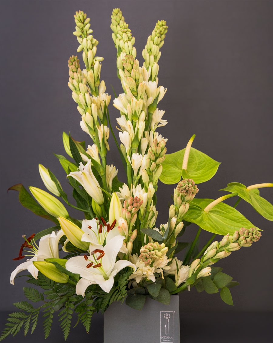 Premium orchid arrangement elegantly designed by Flowerbox