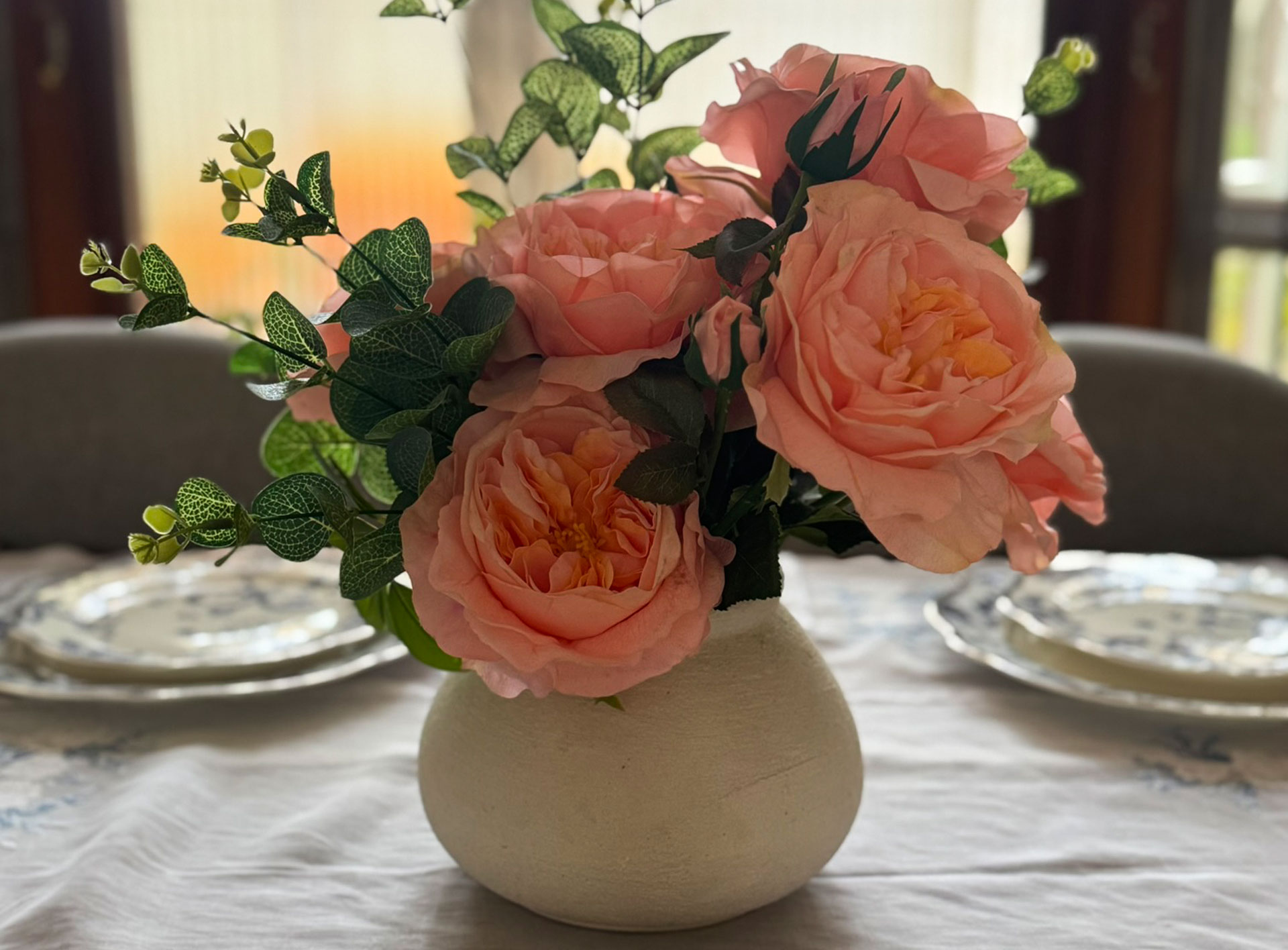 Vibrant tropical bouquet with exotic flowers arranged by Flowerbox