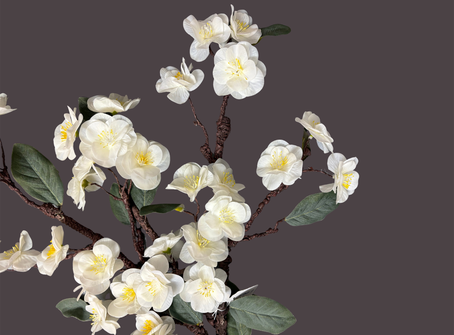 Artificial flowers stem crafted with lifelike texture and color